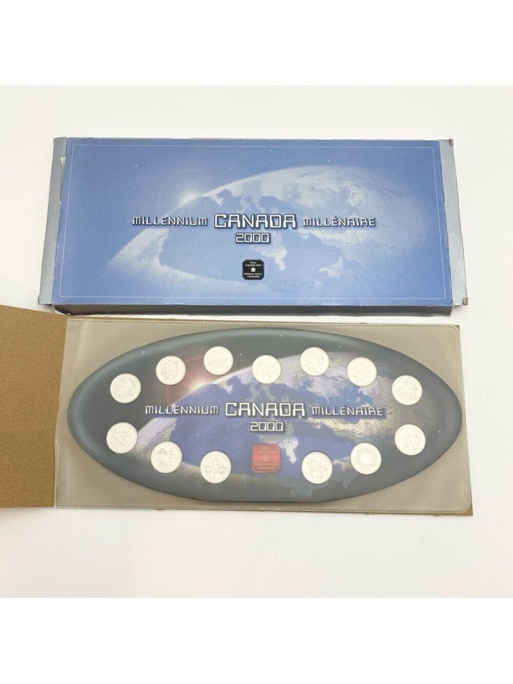 2000 Millennium Canada set of 13 Quarters Coins Royal Canadian Mint in Box